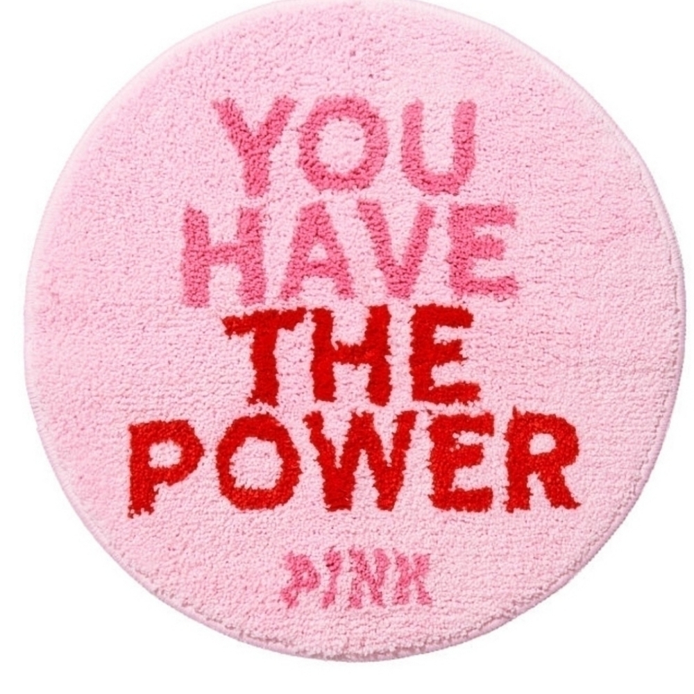 ew VS Pink You Have the Power Rug